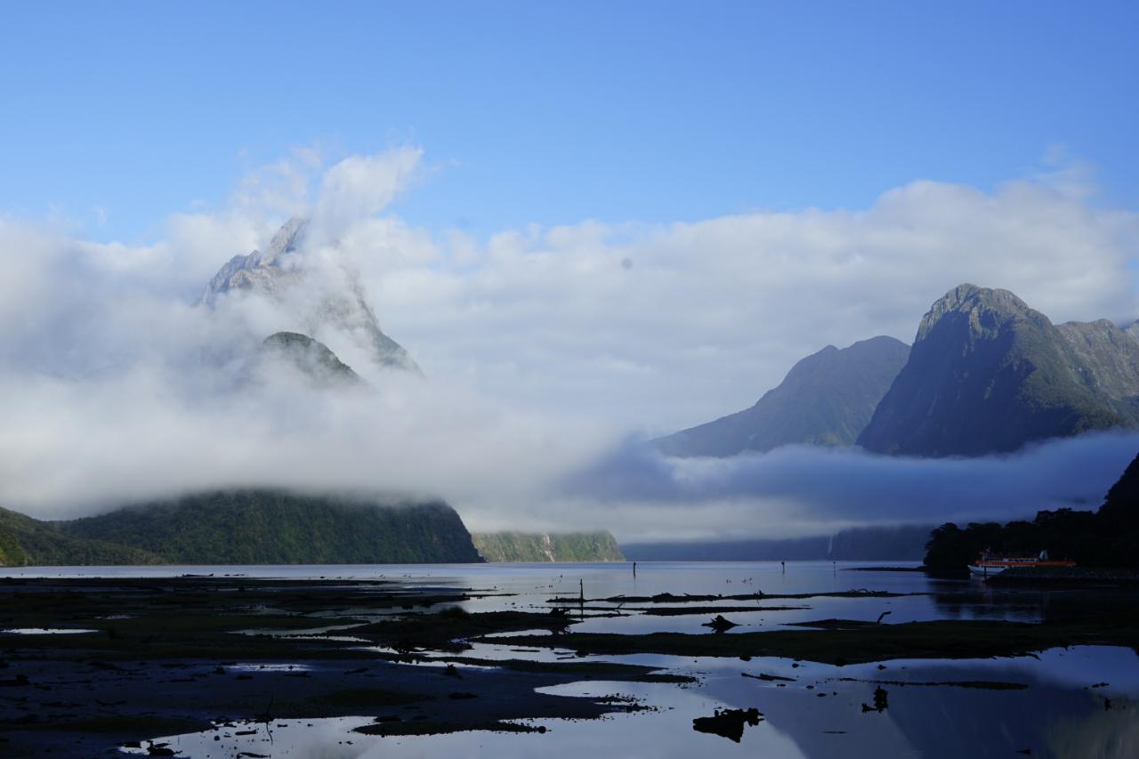 Endlich mal Glück mit dem Wetter – Milford Sound bei Sonne