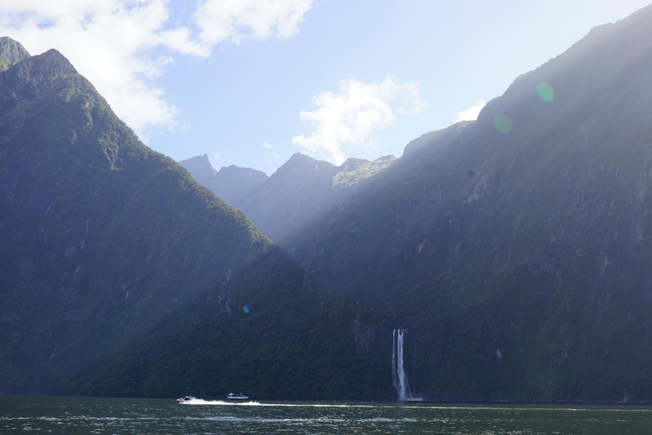 Endlich mal Glück mit dem Wetter – Milford Sound bei Sonne