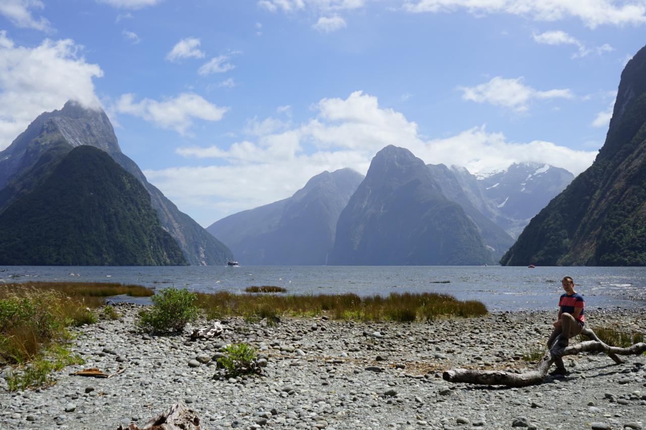 Endlich mal Glück mit dem Wetter – Milford Sound bei Sonne